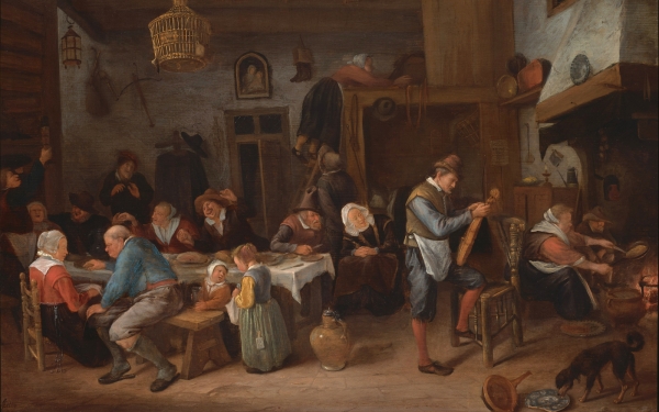 Merry Company in an Inn by Jan Steen